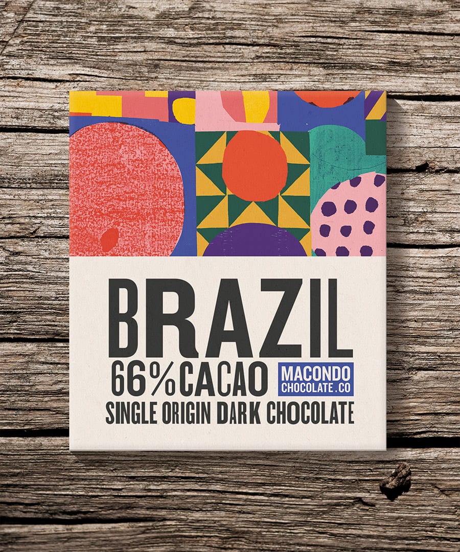 Single Origin 60g Dark Chocolate 66 Cacao Brazil