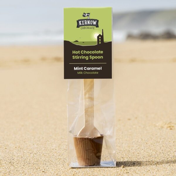 Hot Chocolate Spoon 37g - Mint Caramel Milk Chocolate