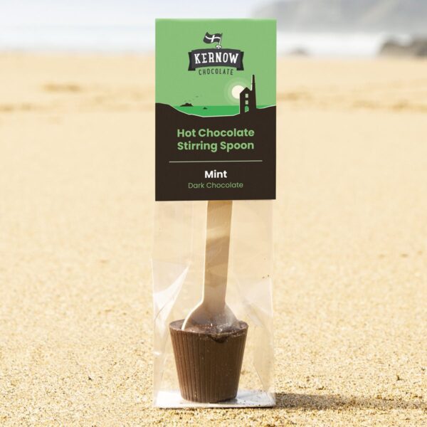 Hot Chocolate Spoon 37g - Mint Dark Chocolate